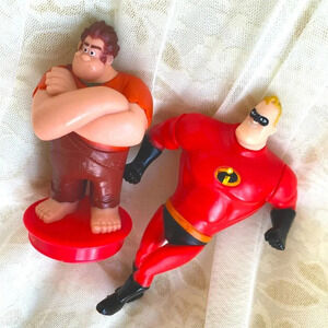 Disney Pixar The Incredibles Action Figures Set of 2 Toys Collectible Figurines